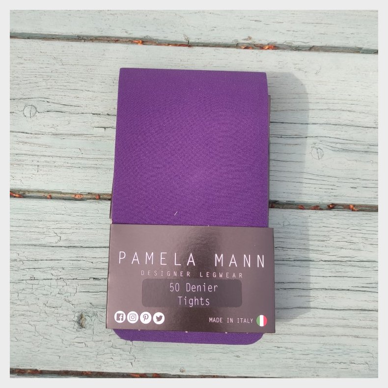 m�rke lilla str�mpebukser Pamela Mann