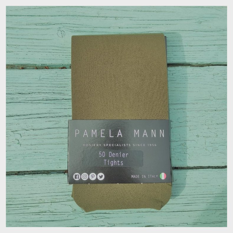 Oliven gr�nne str�mpebukser Pamela Mann