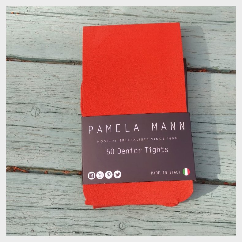 rust orange str�mpebukser Pamela Mann