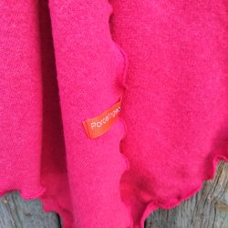 Pink Sjal i recycled uld